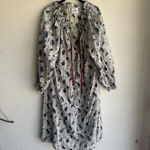 Nikki Chasin Printed Cotton Oversized Dress